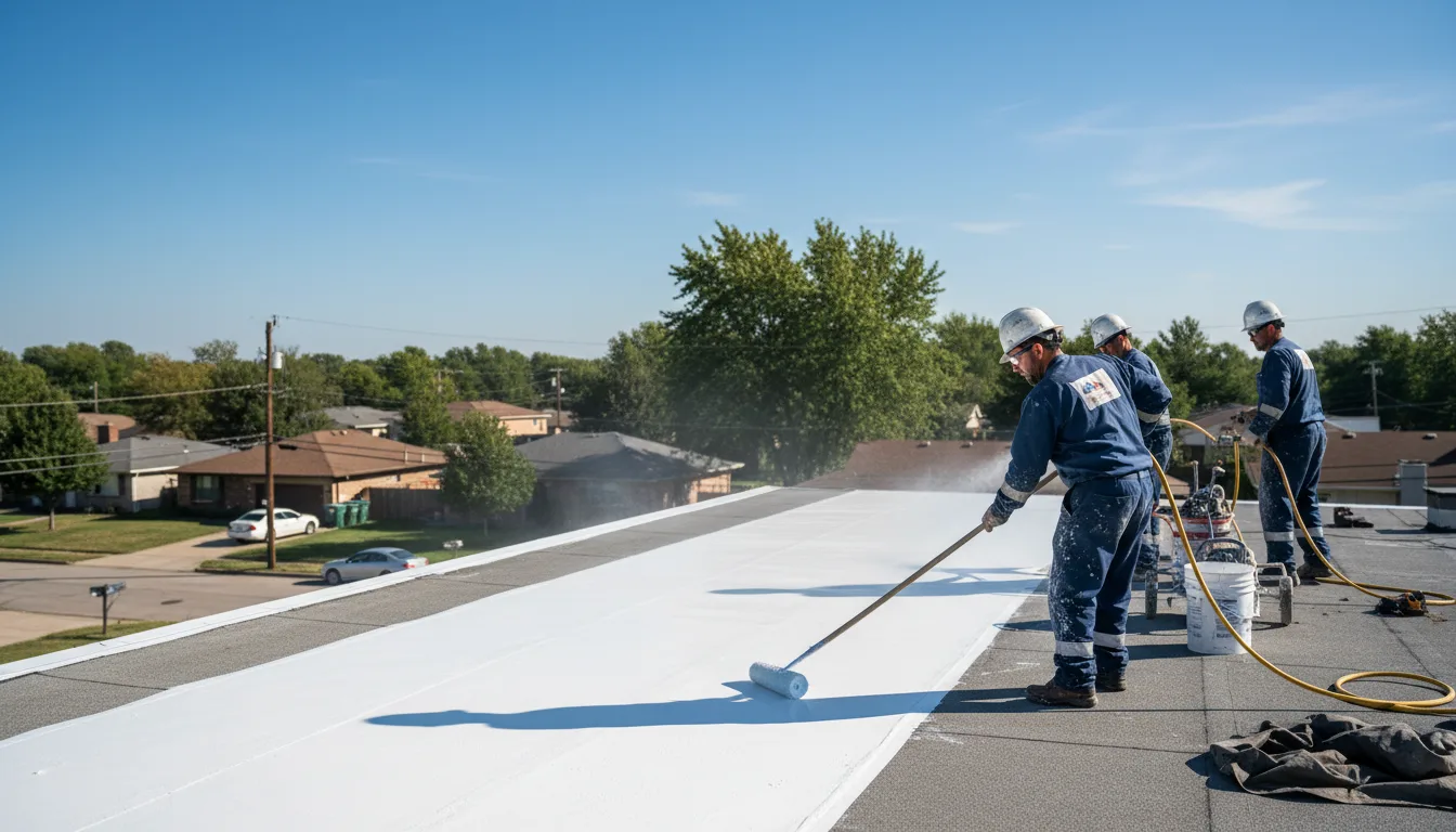 Commercial roof coating in Lewis Center, OH near me